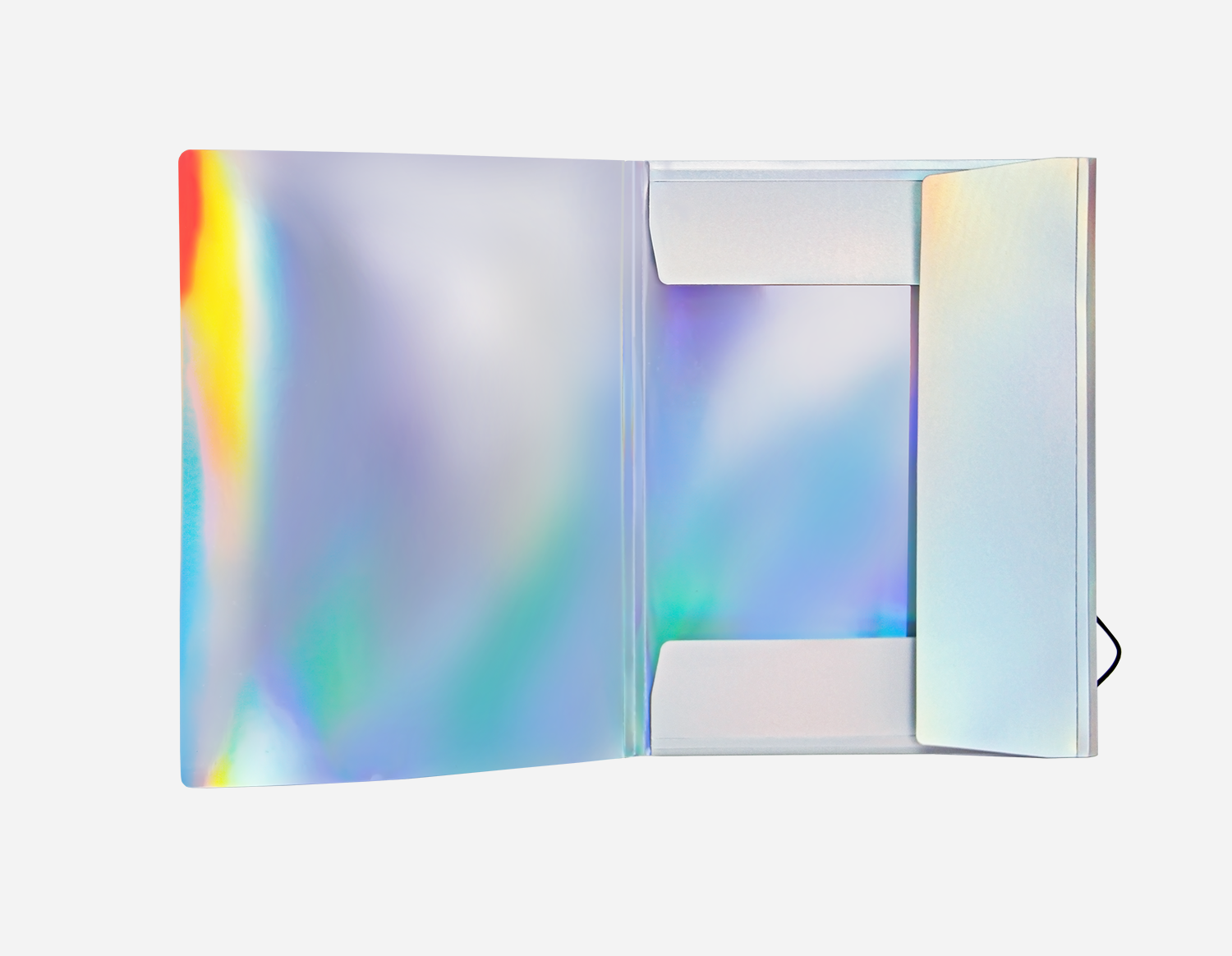 Matte Sandy Finish Plastic Laser 3-Flap Folder with Elastic | LY-MFO-031