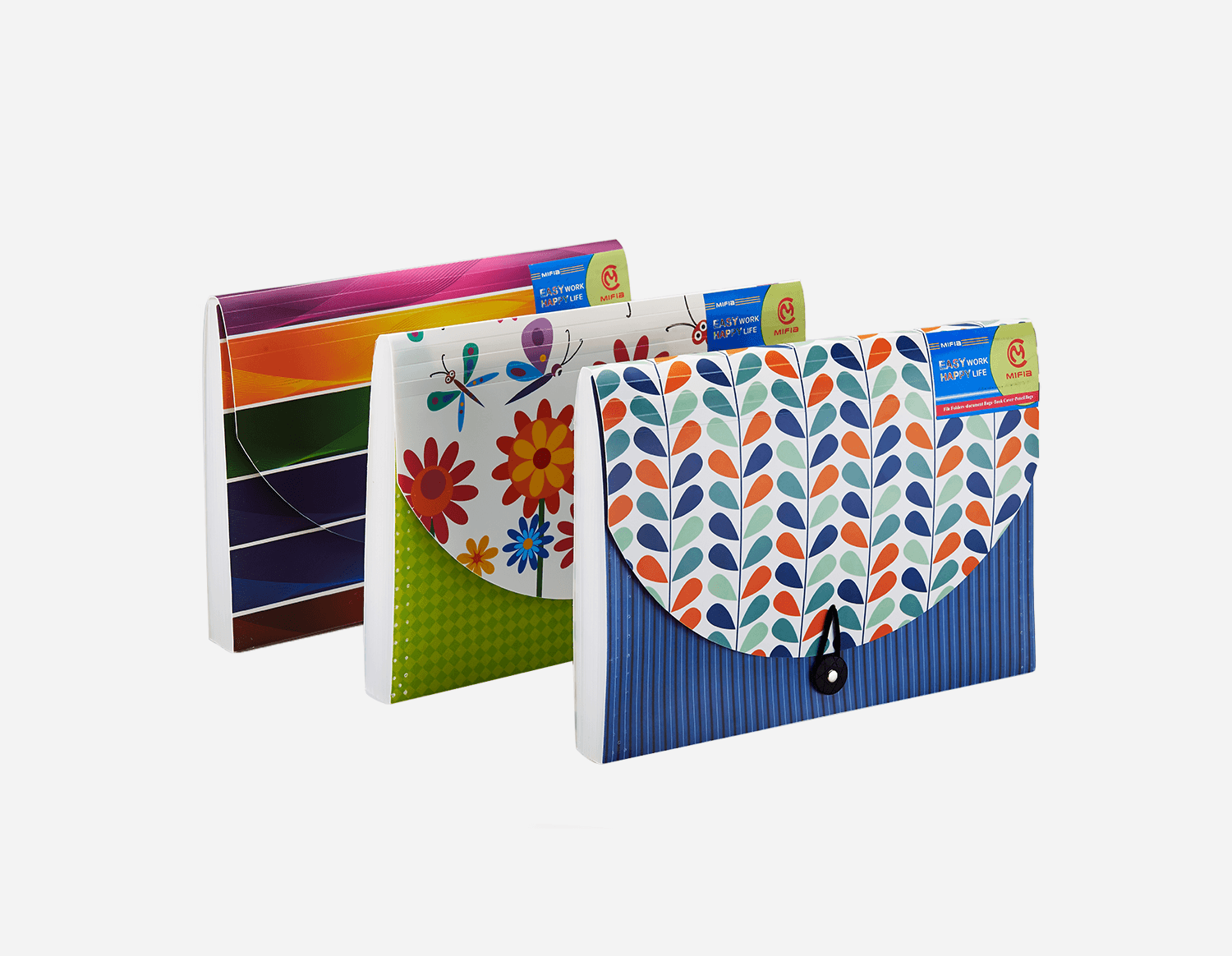 Printed Expanding File Folder with 13 Compartments  | MFO-1131