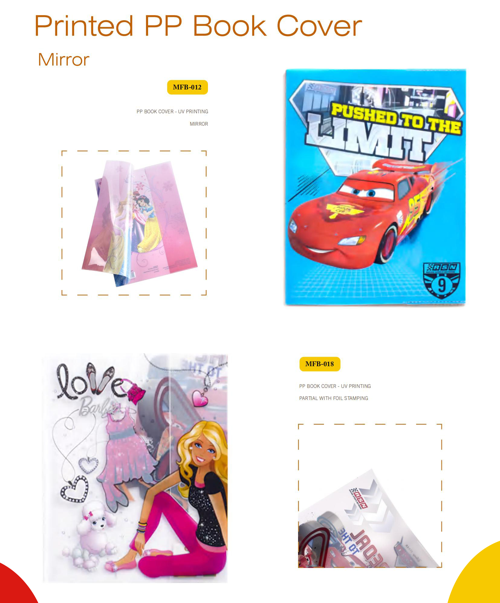 PP Printable Book Cover With Uv Printing 