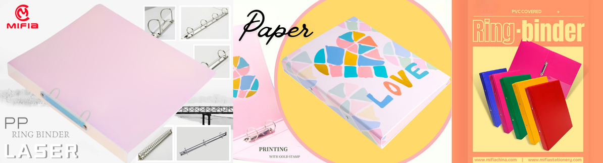 pp+paper+pvc covered ring binder