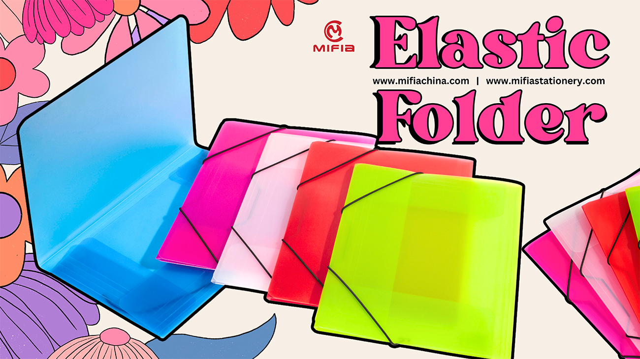 translucent elastic folder - by mifia stationery translucent elastic folder - by mifia stationery