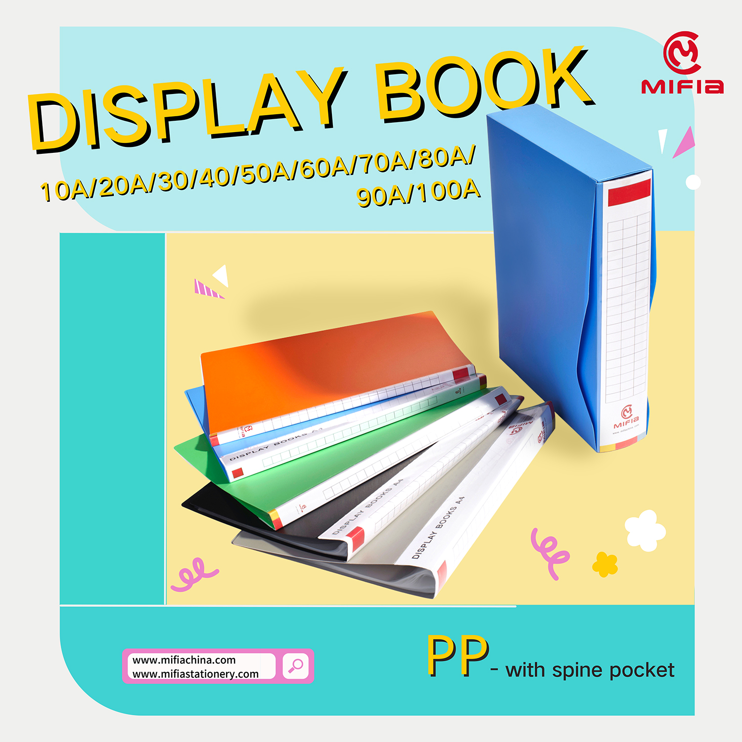PP Display Book with Spine Label – Multi-Pocket Document Organizer MFO-009B (2)